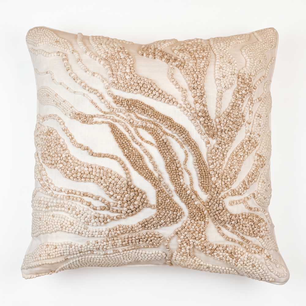 Knotte Nougat Square Cushion