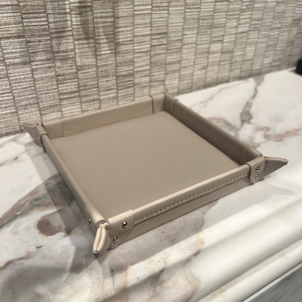 Bone Leather Coin Tray
