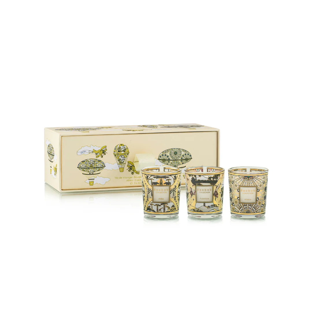 Baobab Trio of Travel Candles