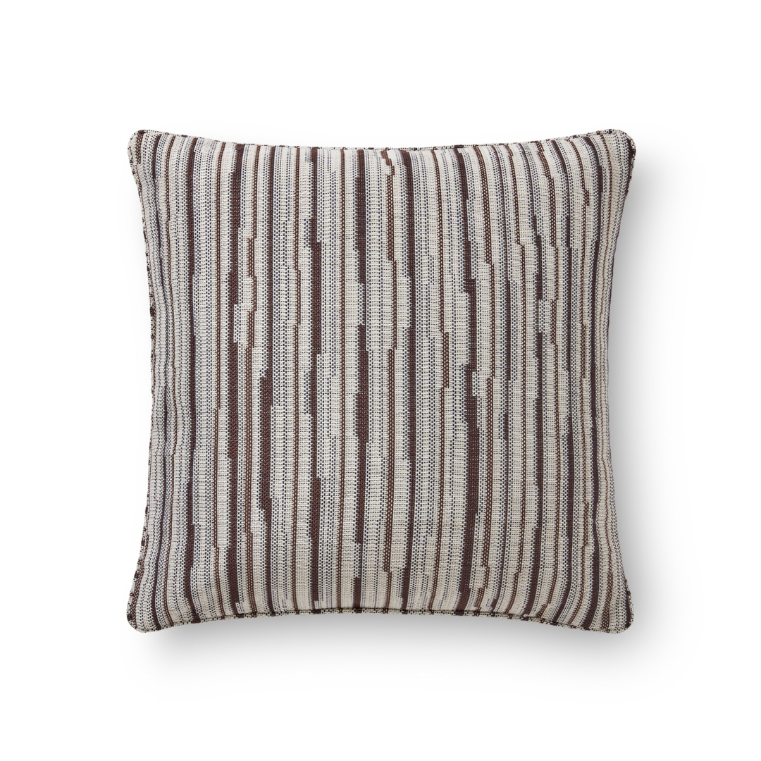Striata Raisin Square Cushion