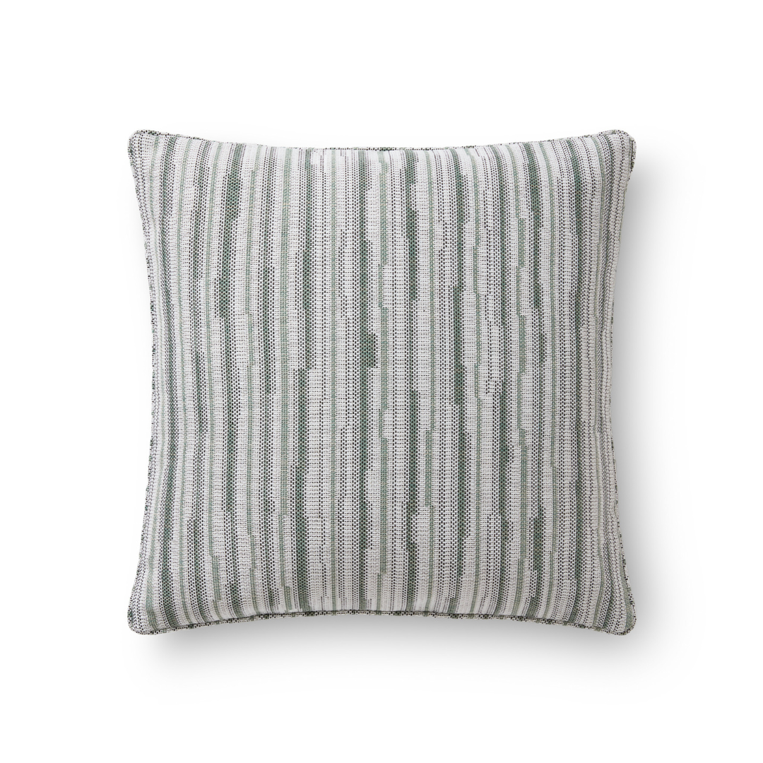 Striata Sage Square Cushion