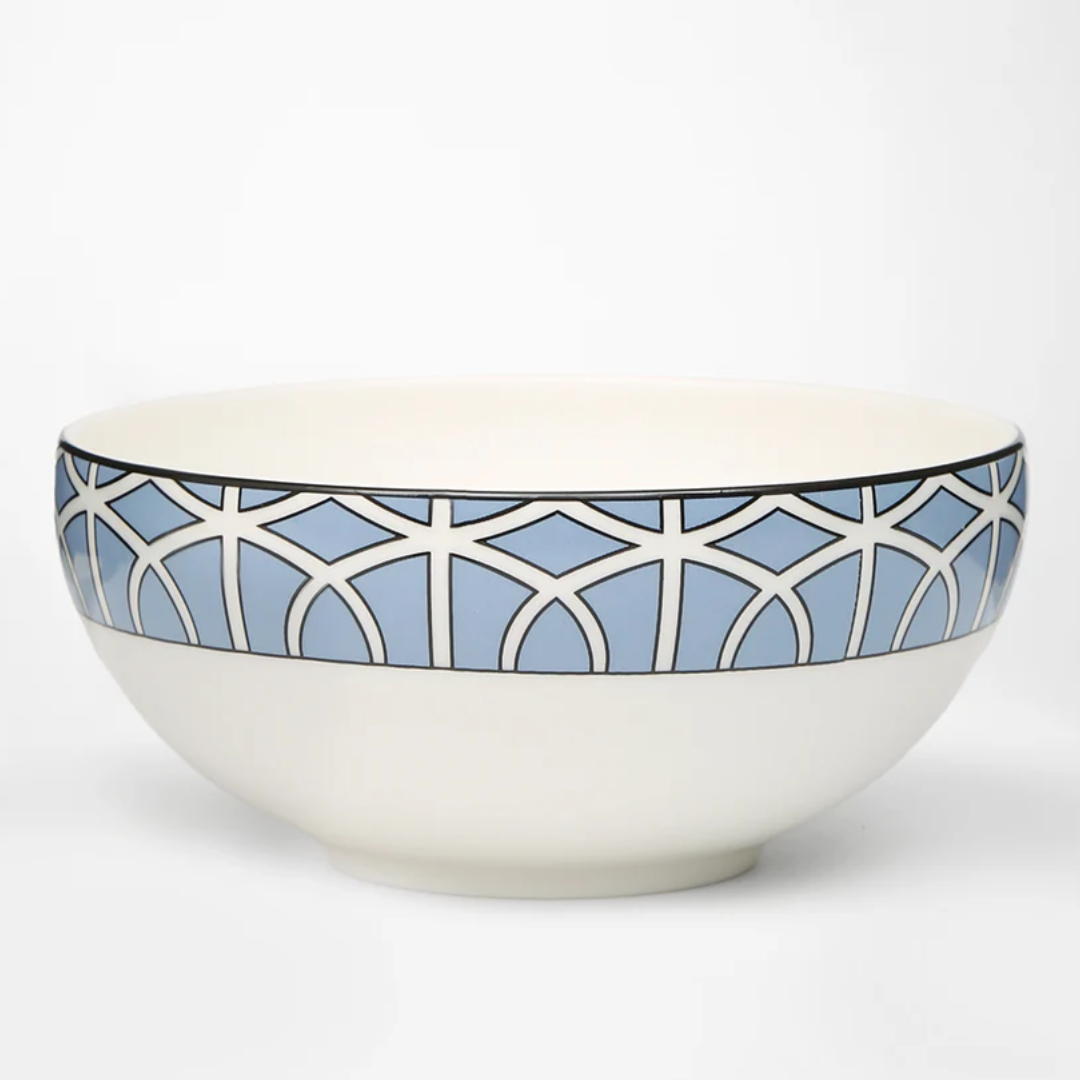 Blue Cornflower Loop Bowl