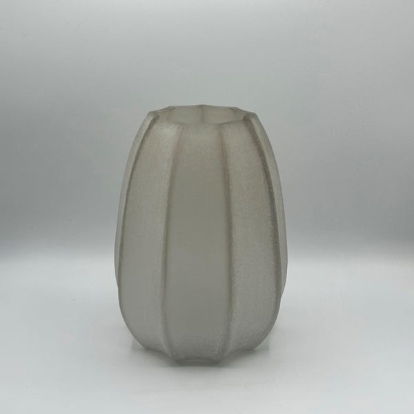 Taupe Glass Vase - Small