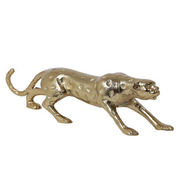 Gold Panther Sculpture
