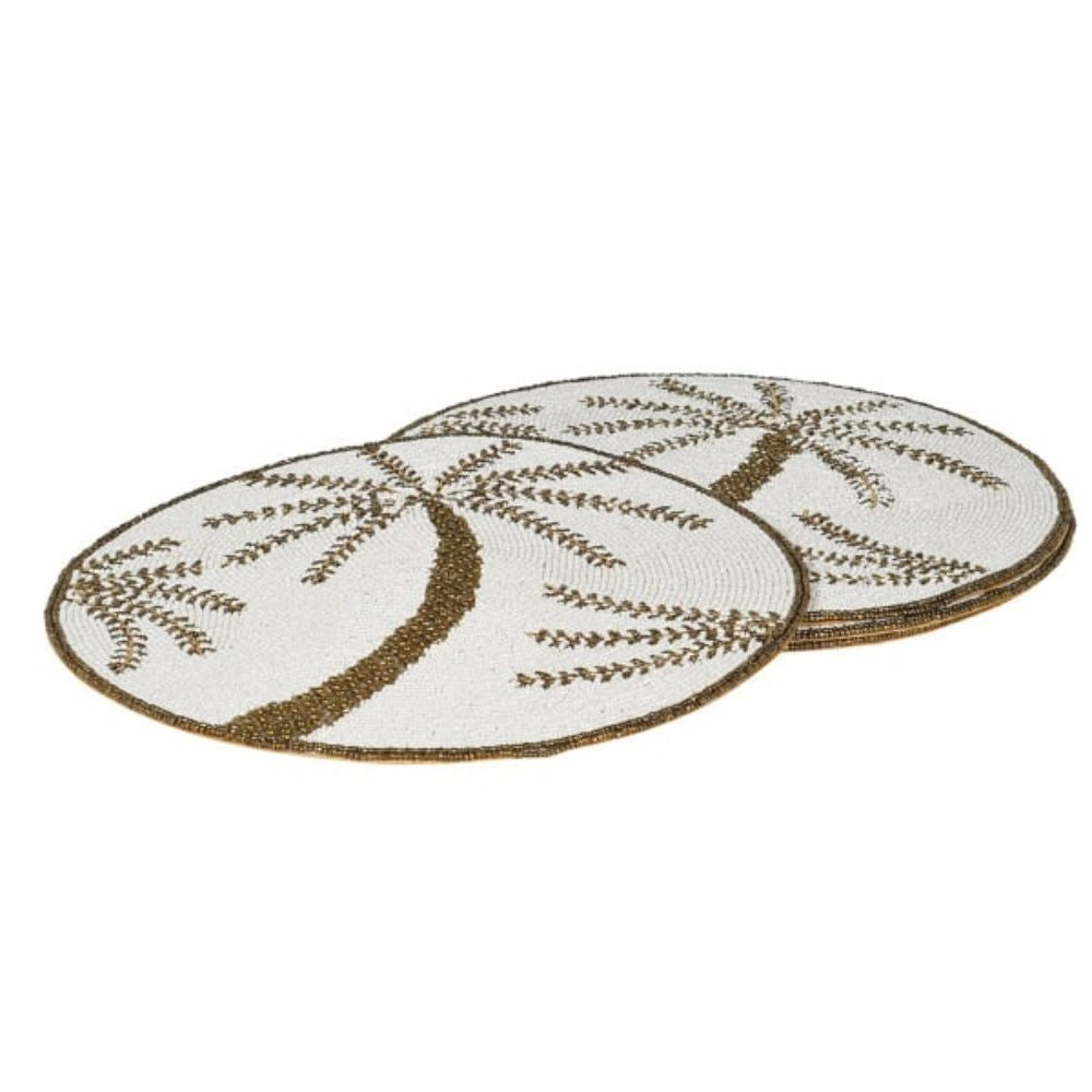 Palm Beaded Place Mats (Set of 4)