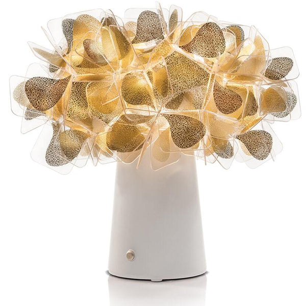 Cleo White & Gold LED Lamp