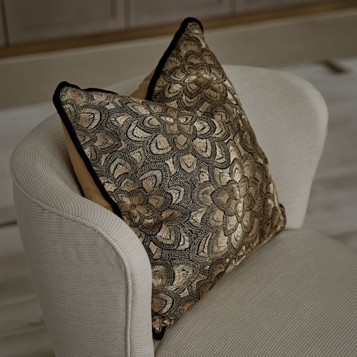 Horizon Cumin Square Cushion
