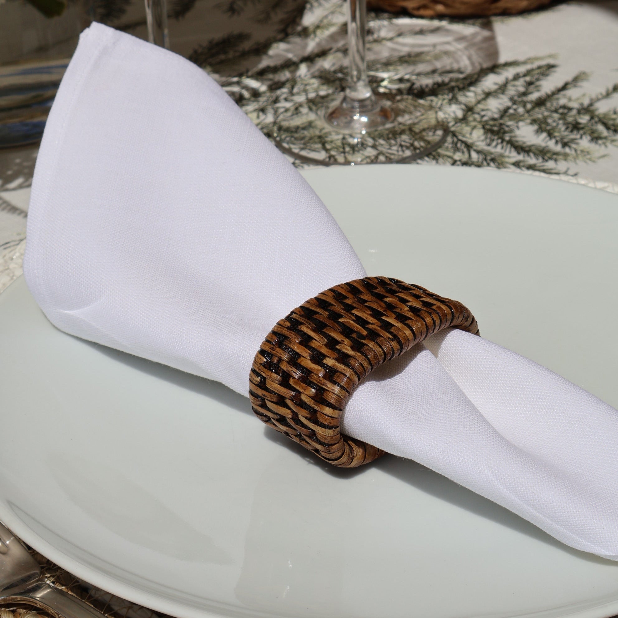 White square Napkin Set of 6