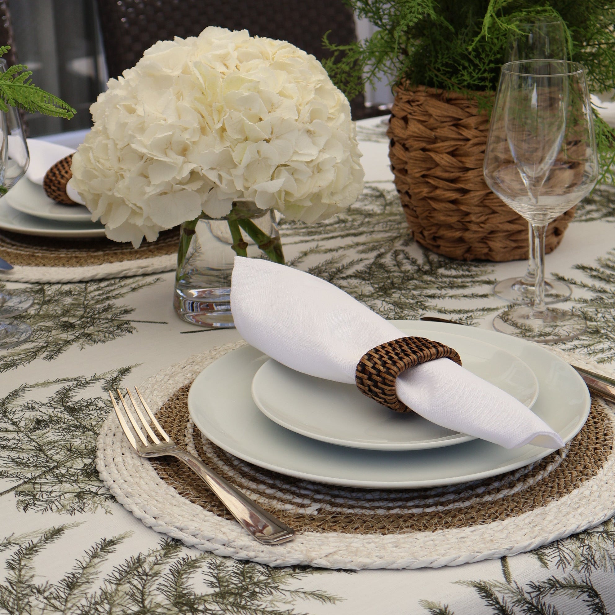White square Napkin Set of 6