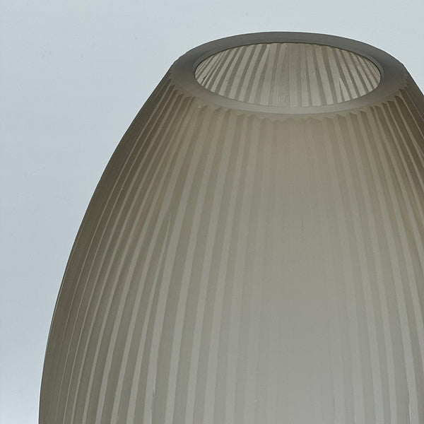 Taupe Ribbed Vase - Large