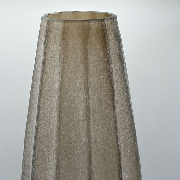Taupe Tall Glass Vase - Large