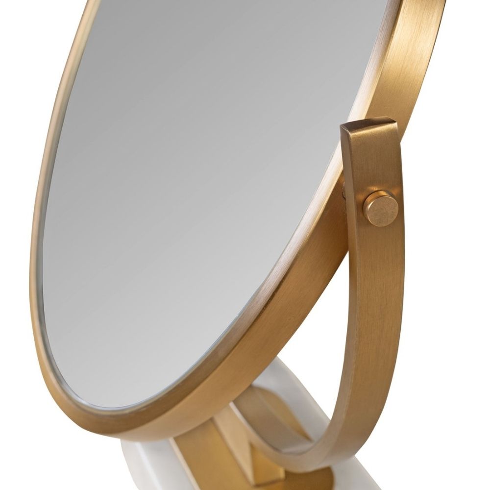 Leila Mirror in Brushed Gold