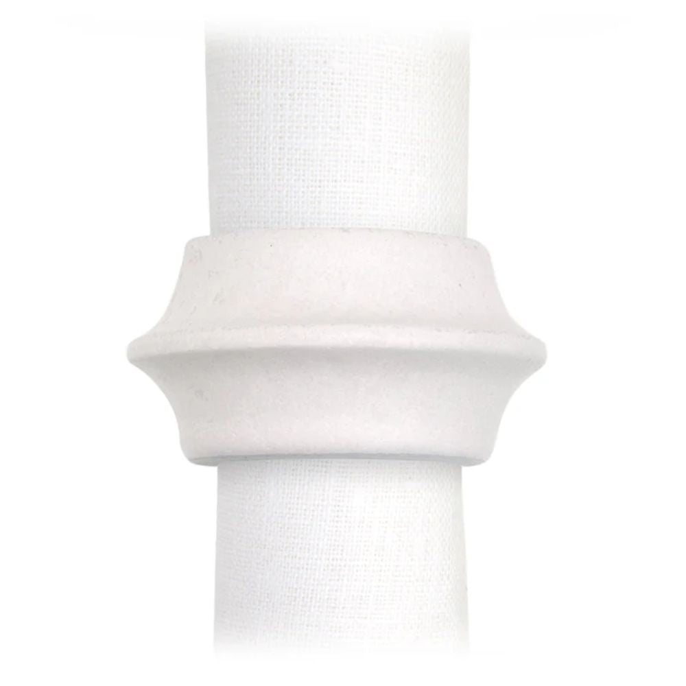 Porcelain Napkin Rings in Stone (Set of 4)