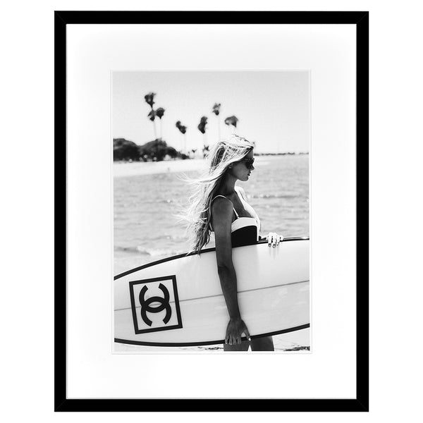 Chanel Surfer Framed Print