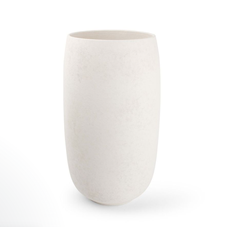 White Round Vase 42cm
