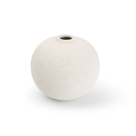 White Round Vase 13cm
