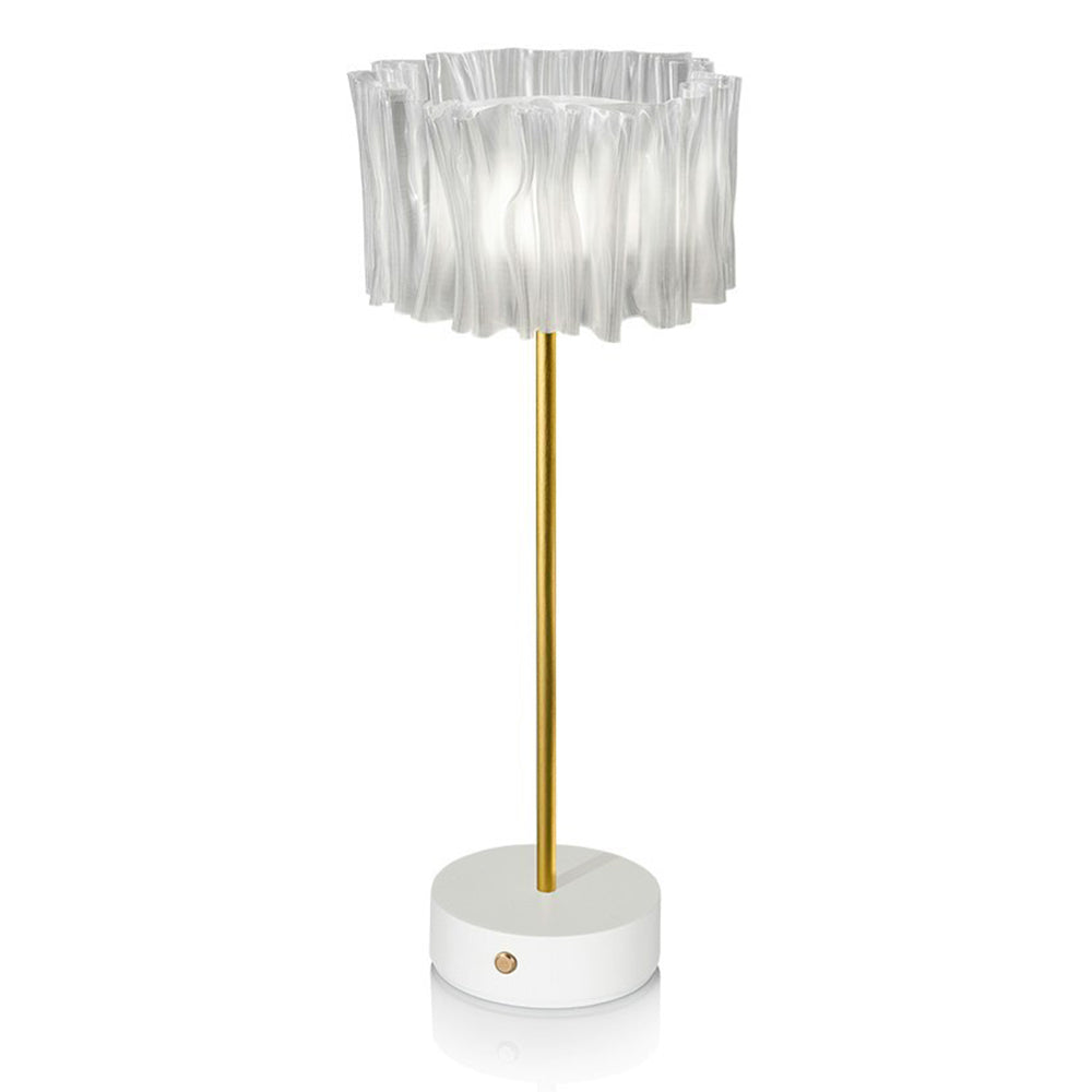 Cora White & Gold LED Lamp