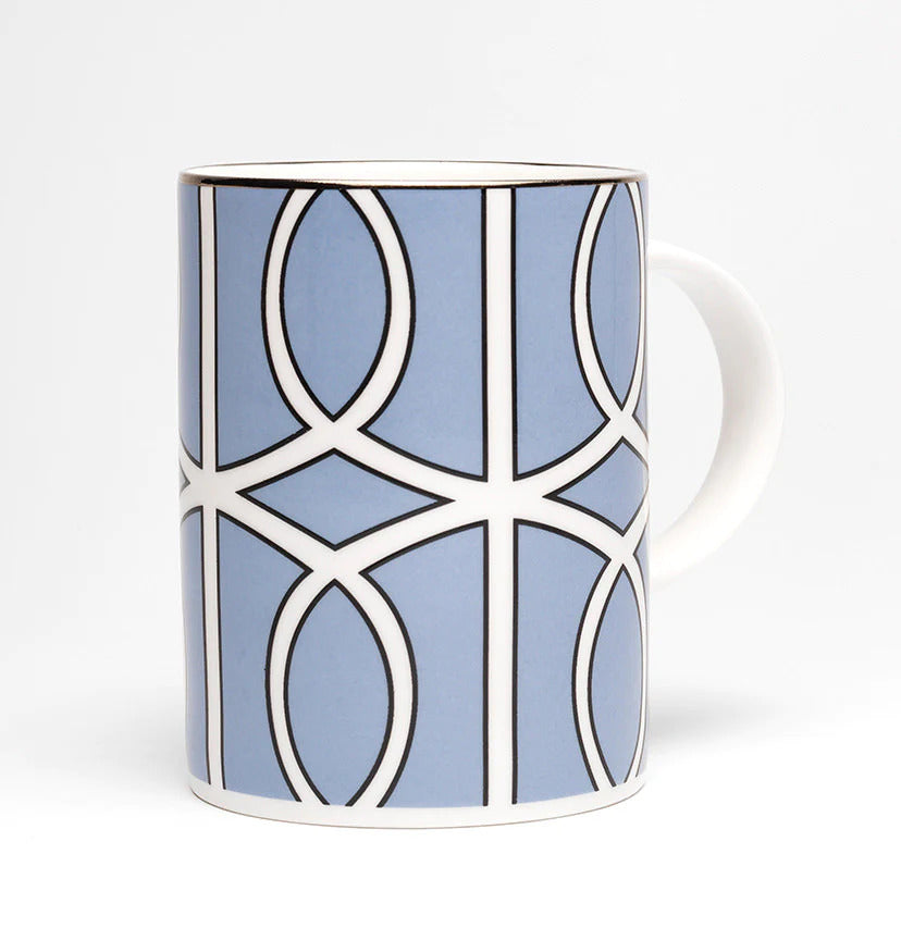 Blue Cornflower Loop Mug
