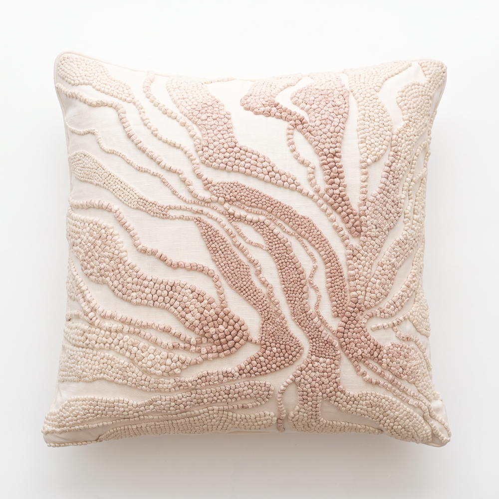 Knotte Rose Square Cushion