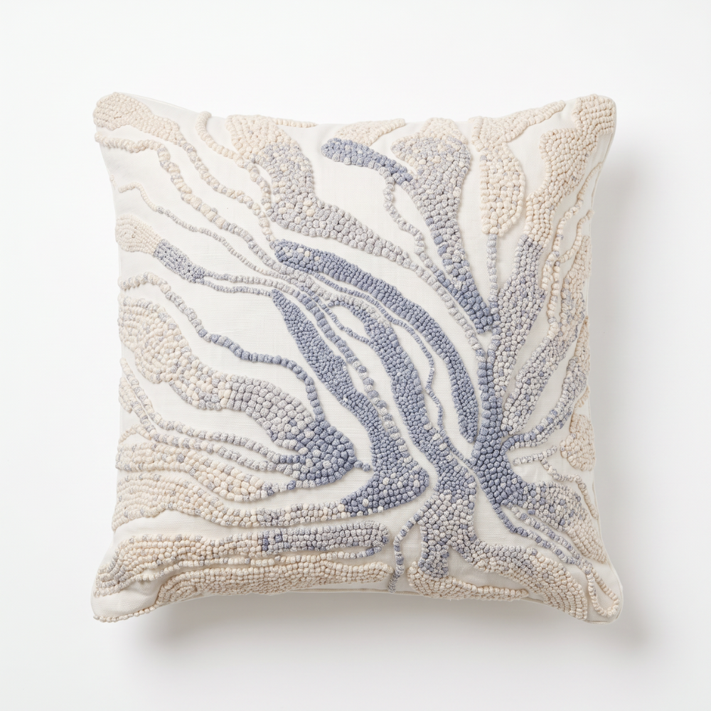 Knotte Bleu Square Cushion