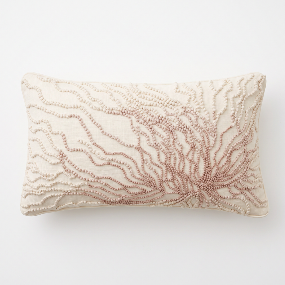 Knotte Rose Rectangle Cushion