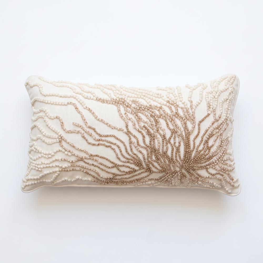Knotte Nougat Rectangle Cushion