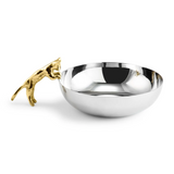 Michael Aram Gold and Silver Cat Bowl