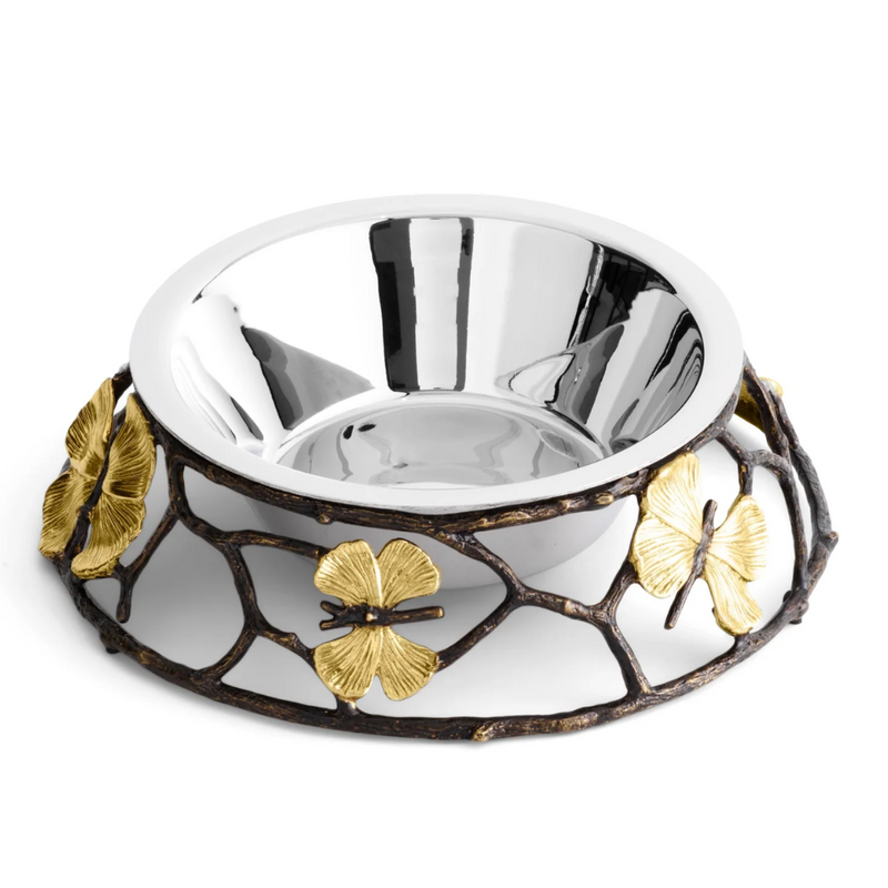 Michael Aram Butterfly Gingko Dog Bowl