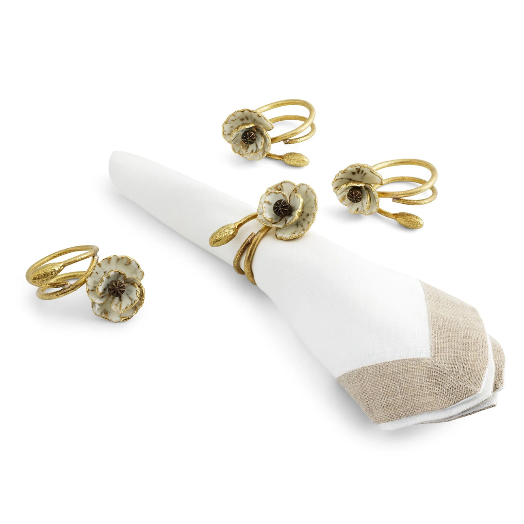 Anemone Napkin Rings set of 4