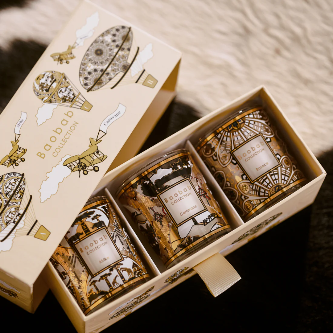 Baobab Trio of Travel Candles