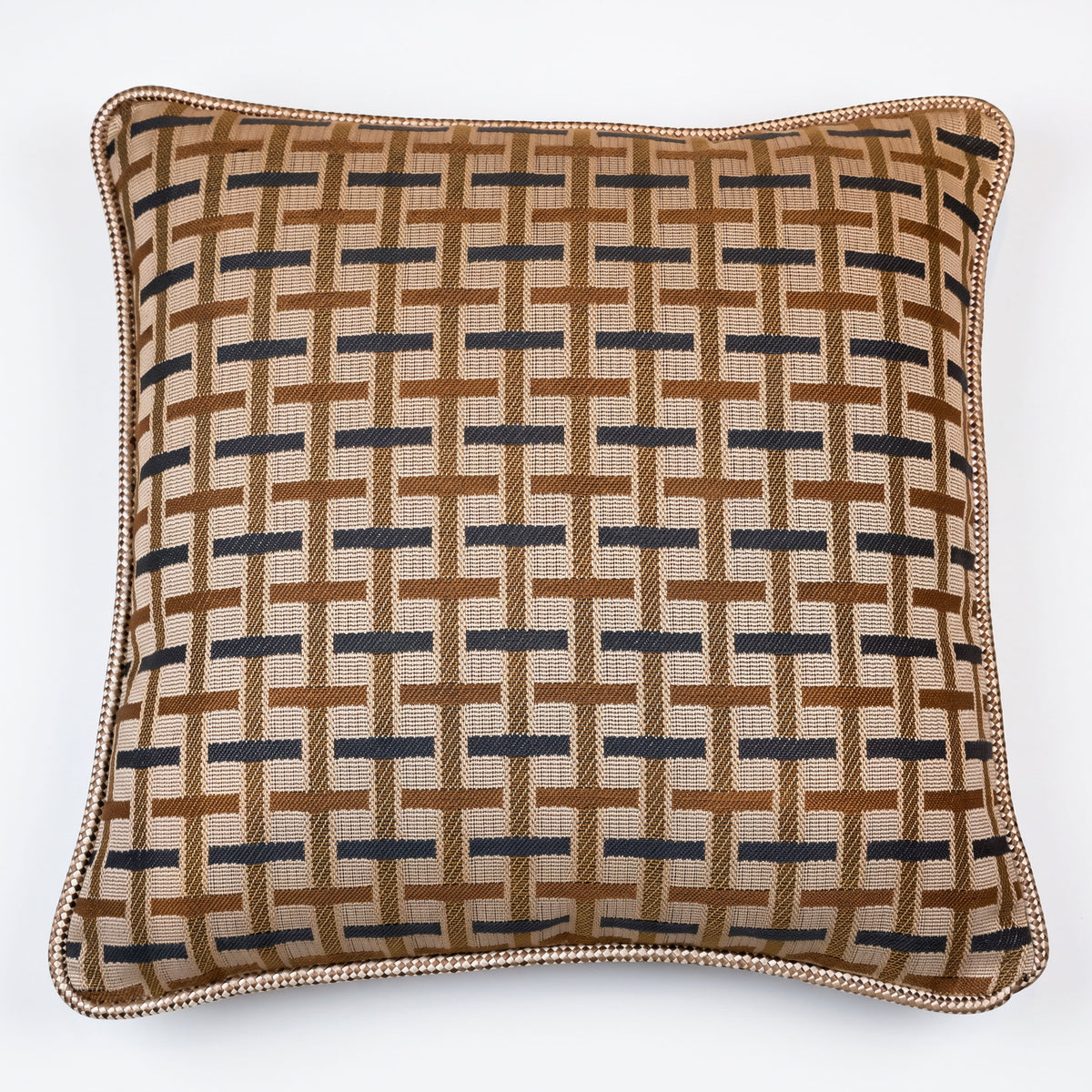 Aurora II indigo Square Cushion