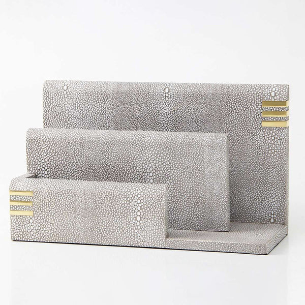 Shagreen Letter Rack in Barley