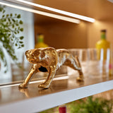 Gold Panther Sculpture