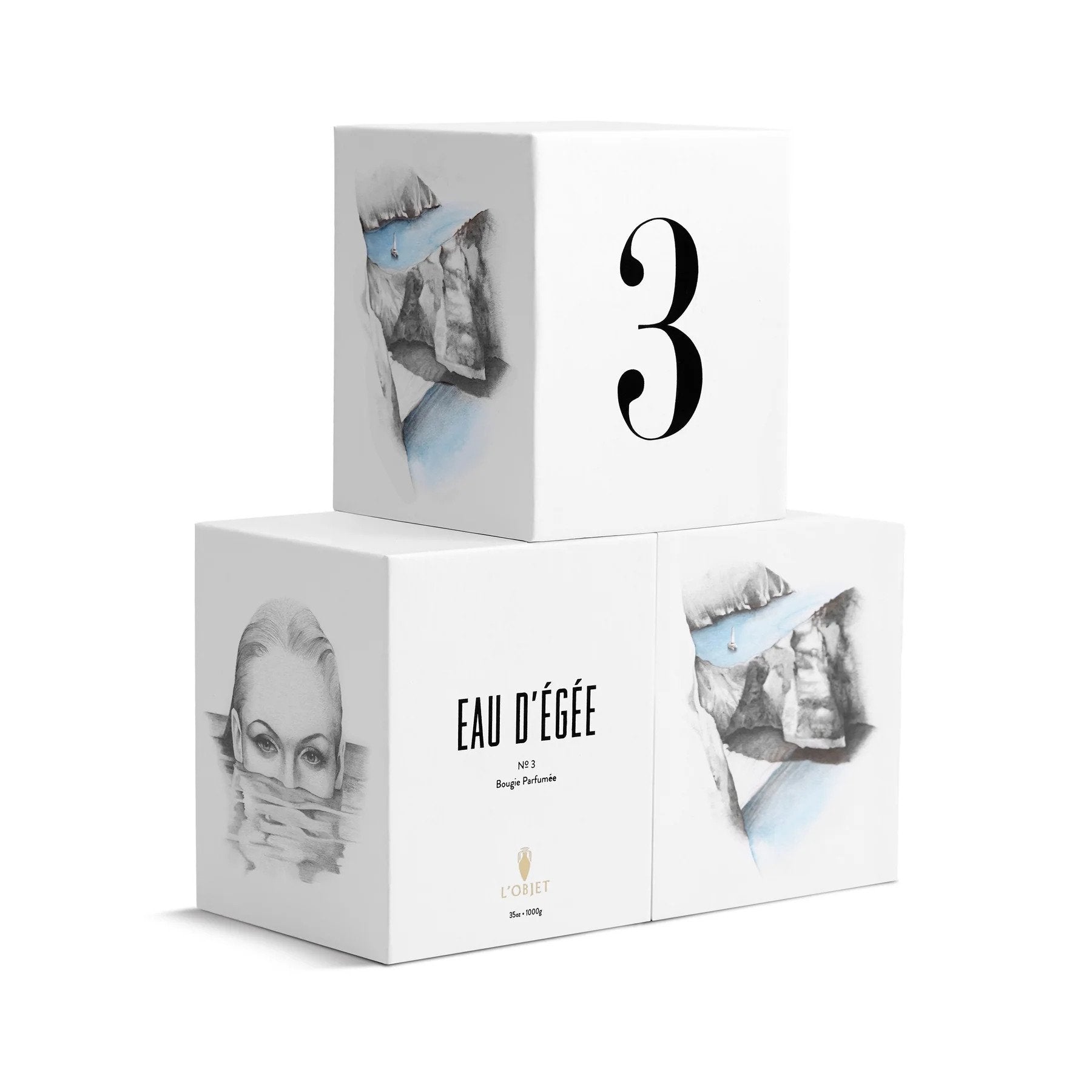 L'Objet Eau d'Égée No.3 Single Wick Candle