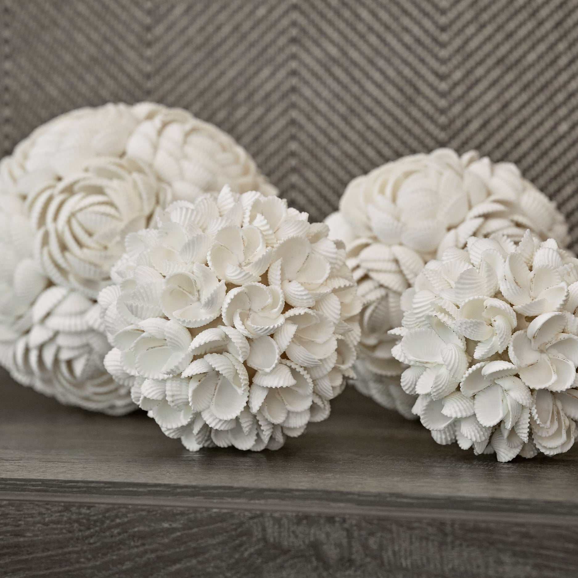 Mosaic Floral Spheres (Set of 4)