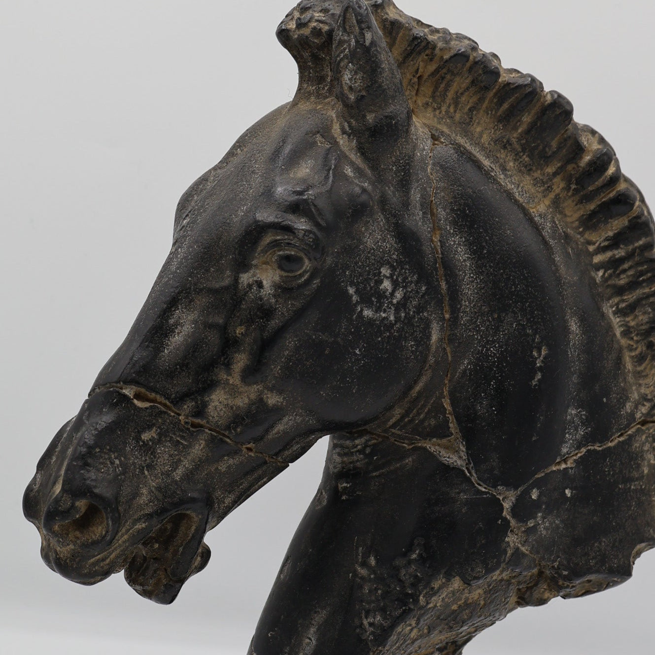 Black Horse Head Sculpture
