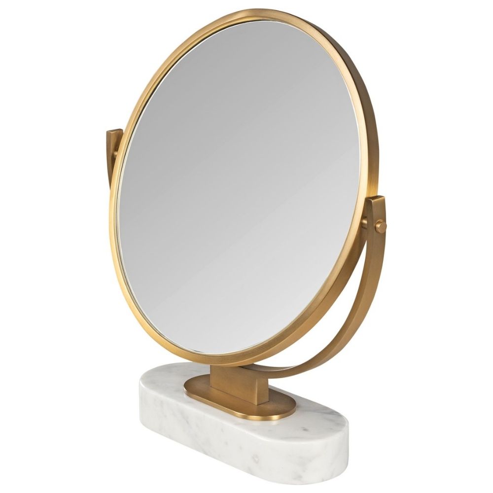Leila Mirror in Brushed Gold