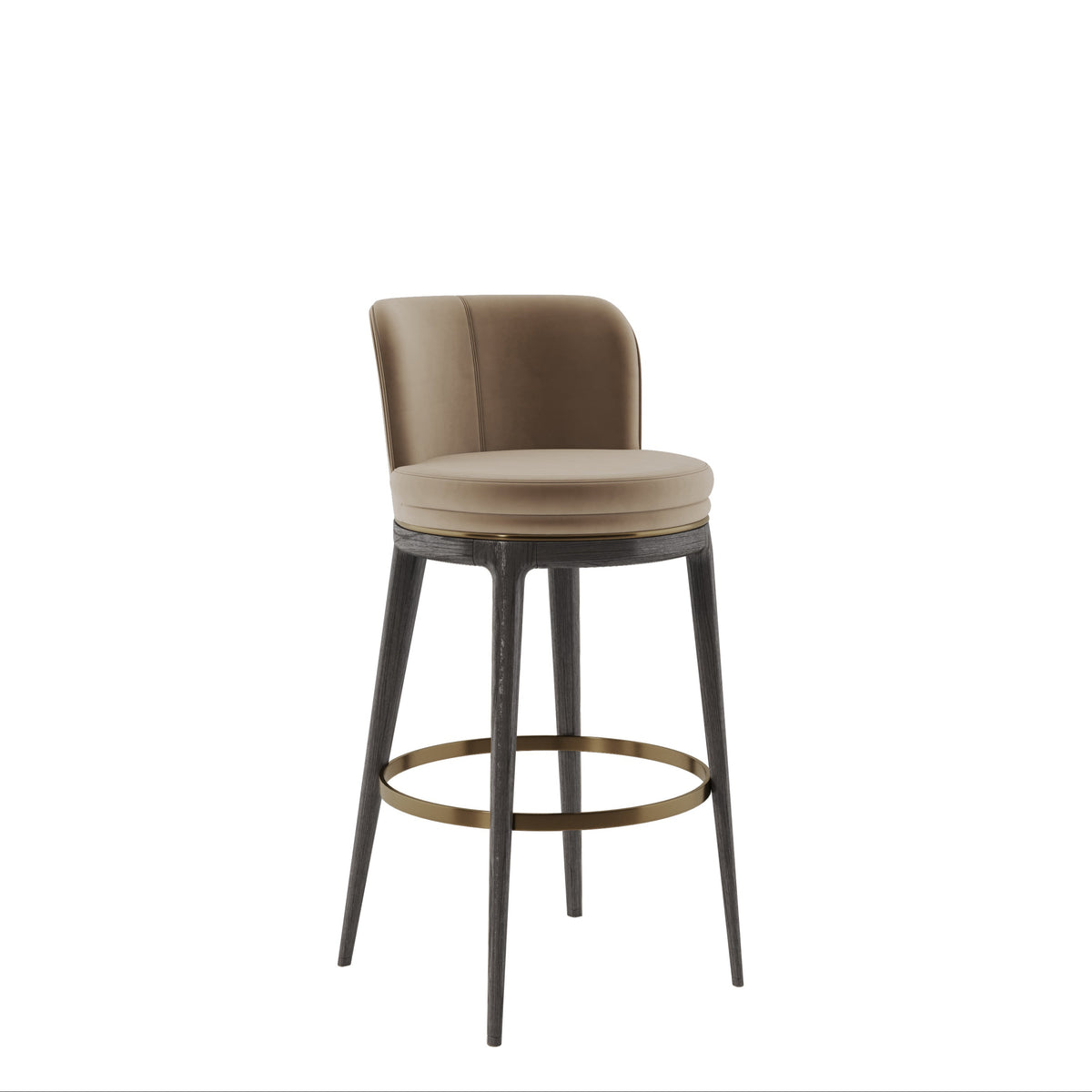 Lena Bar Stool In Mushroom
