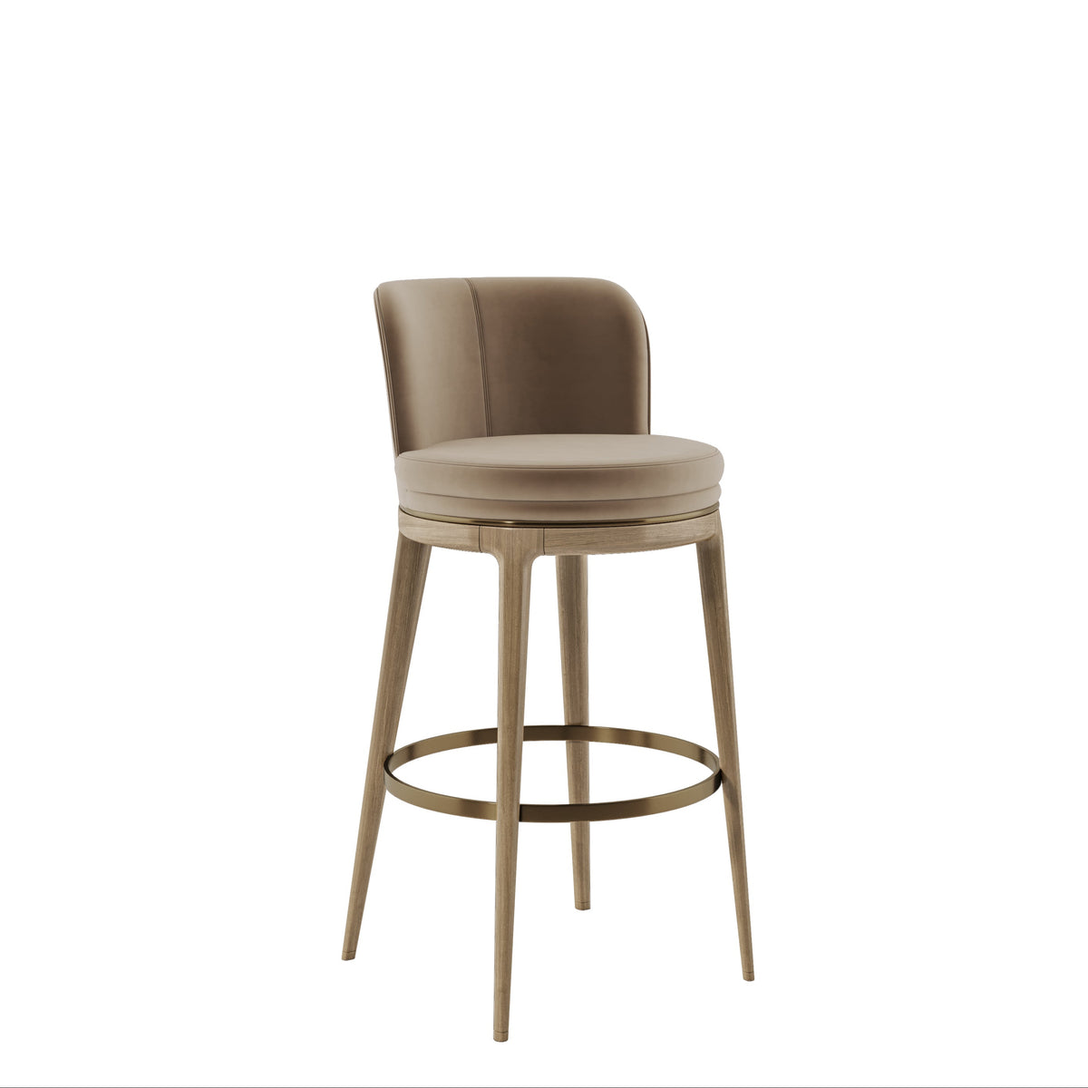 Lena Bar Stool In Mushroom