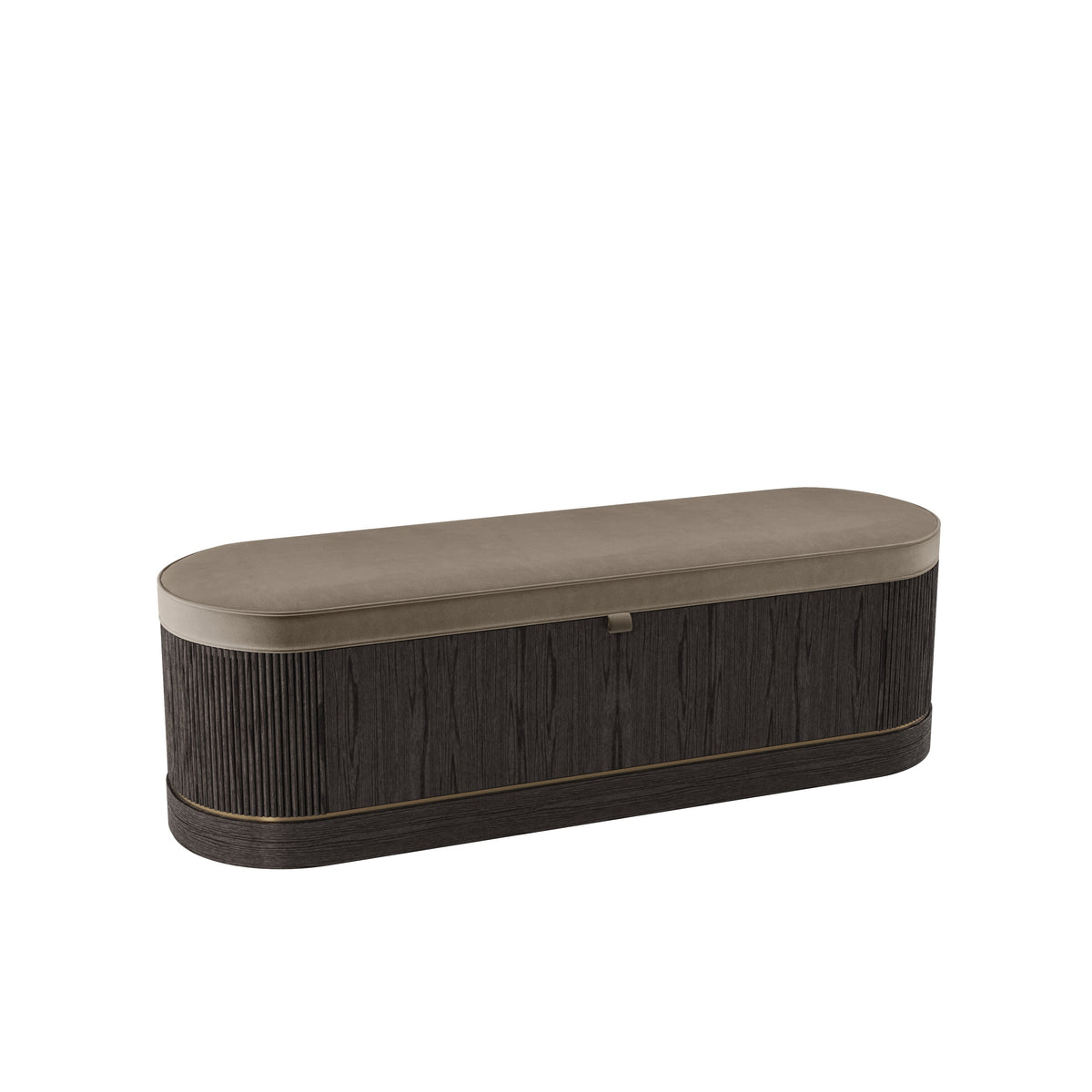 Lucy I Ottoman Bench in Pebble