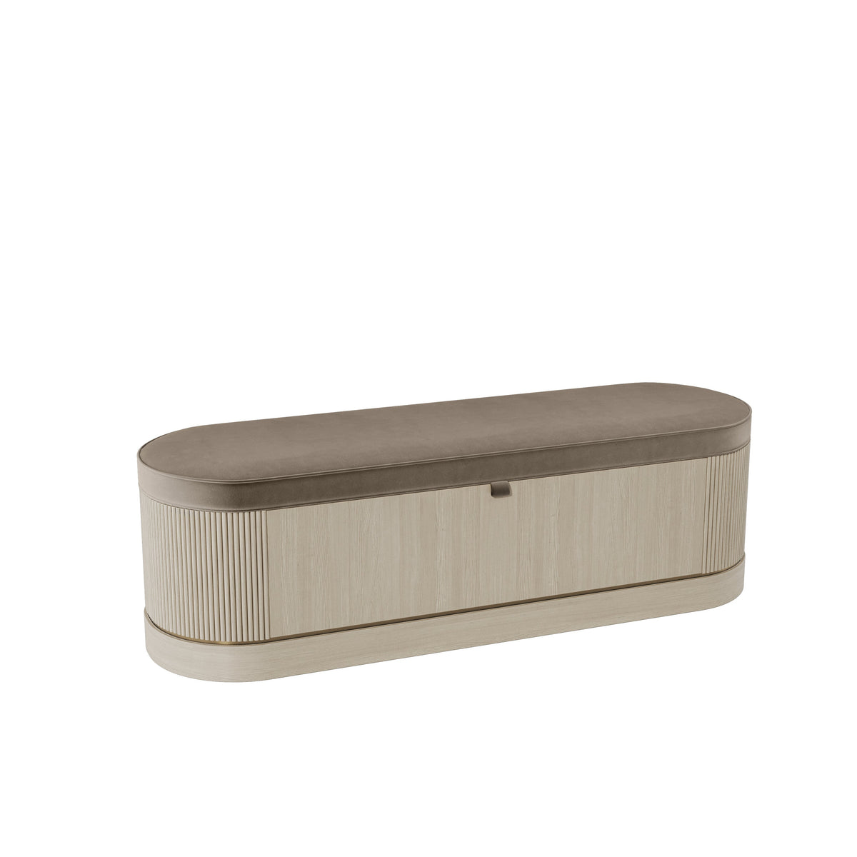 Lucy I Ottoman Bench in Pebble