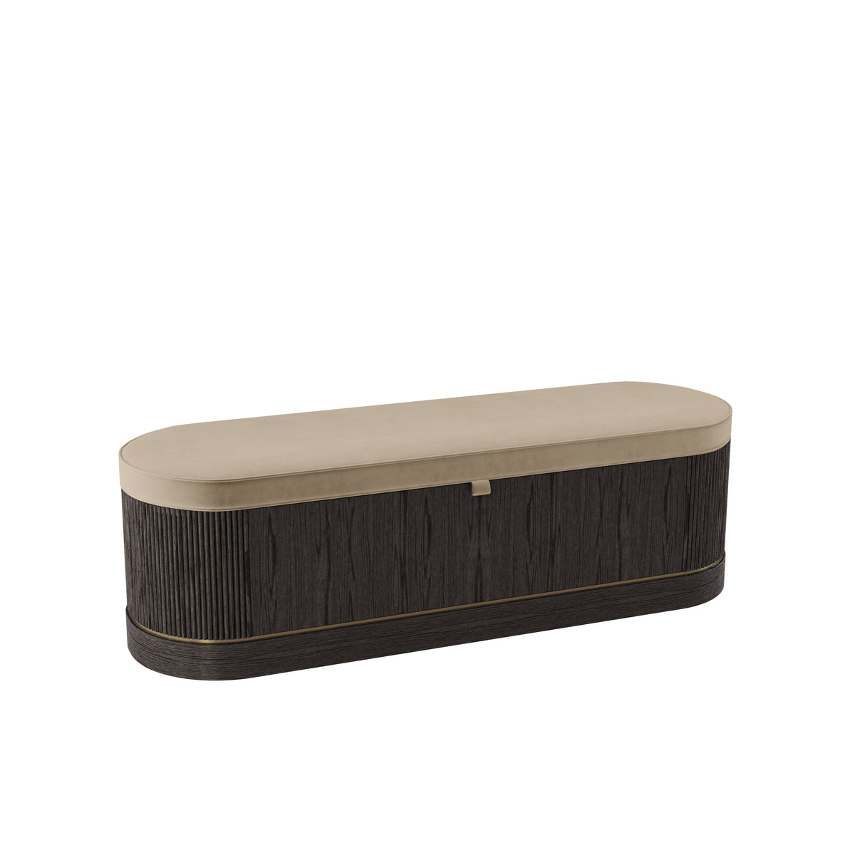 Lucy I Ottoman Bench in Mushroom