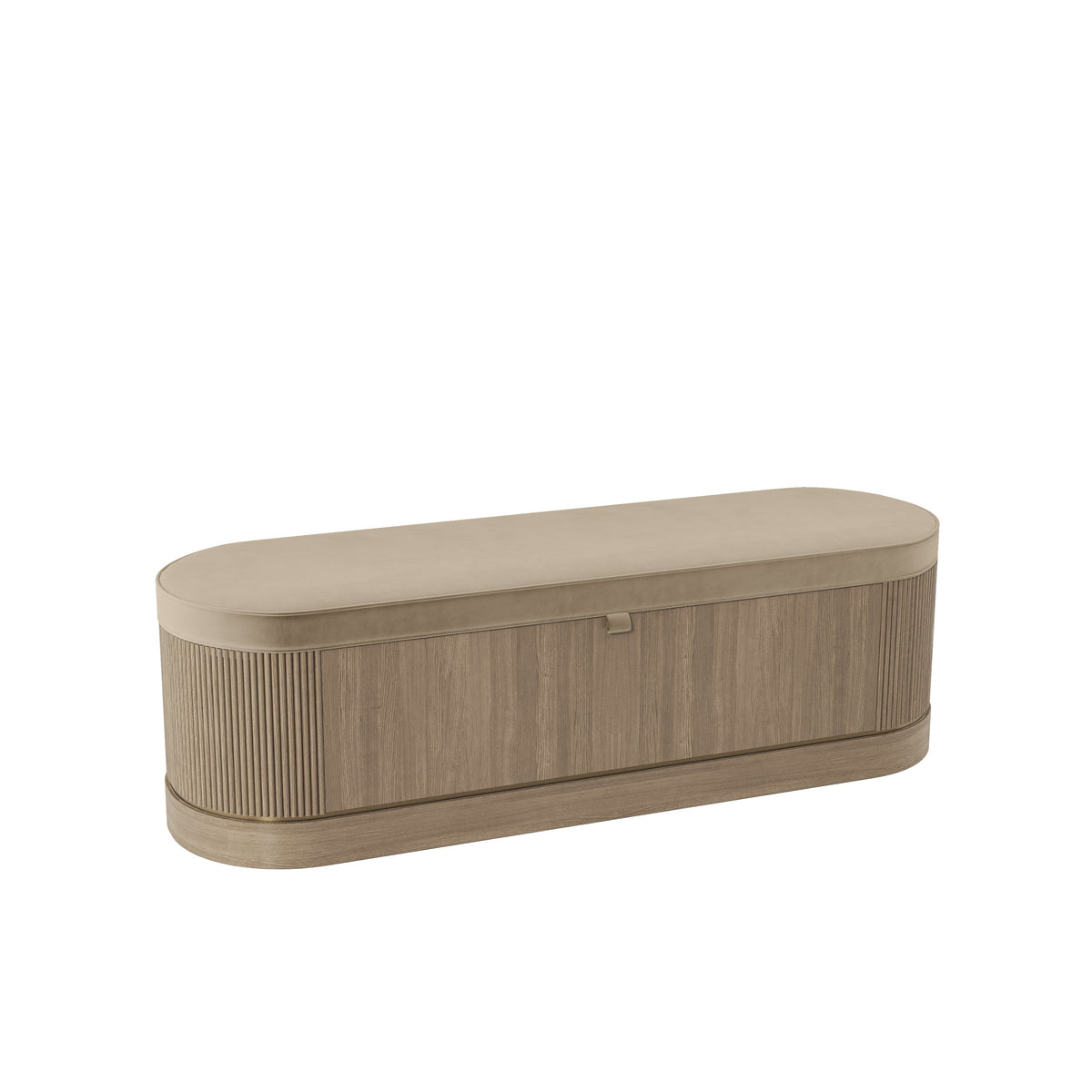 Lucy I Ottoman Bench in Mushroom