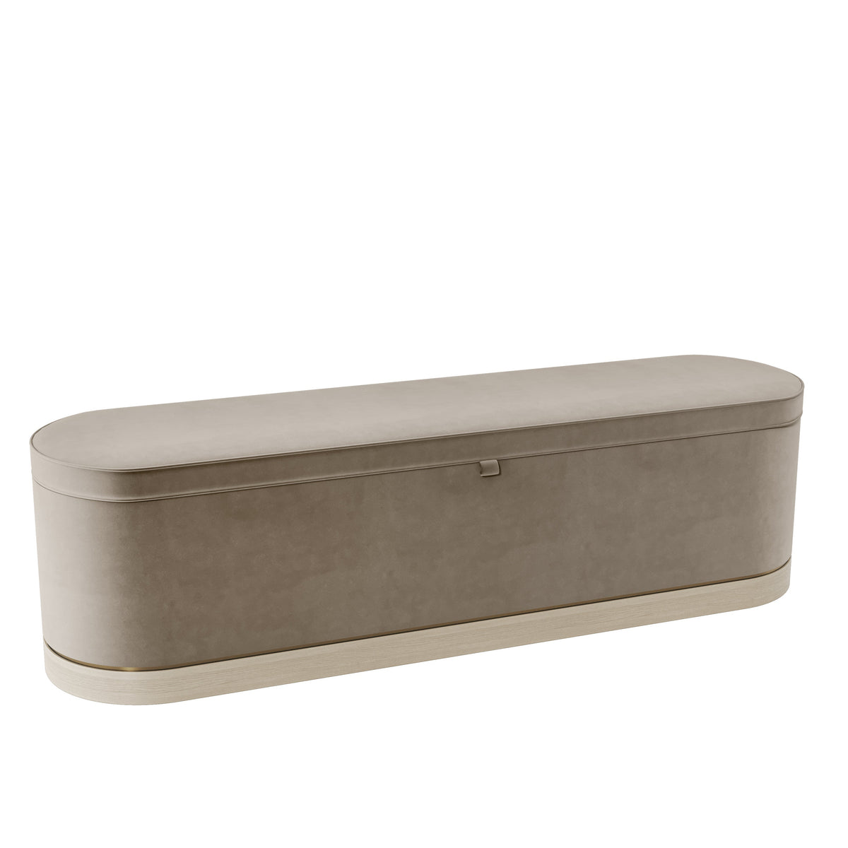 Lucy II Ottoman Bench in Pebble