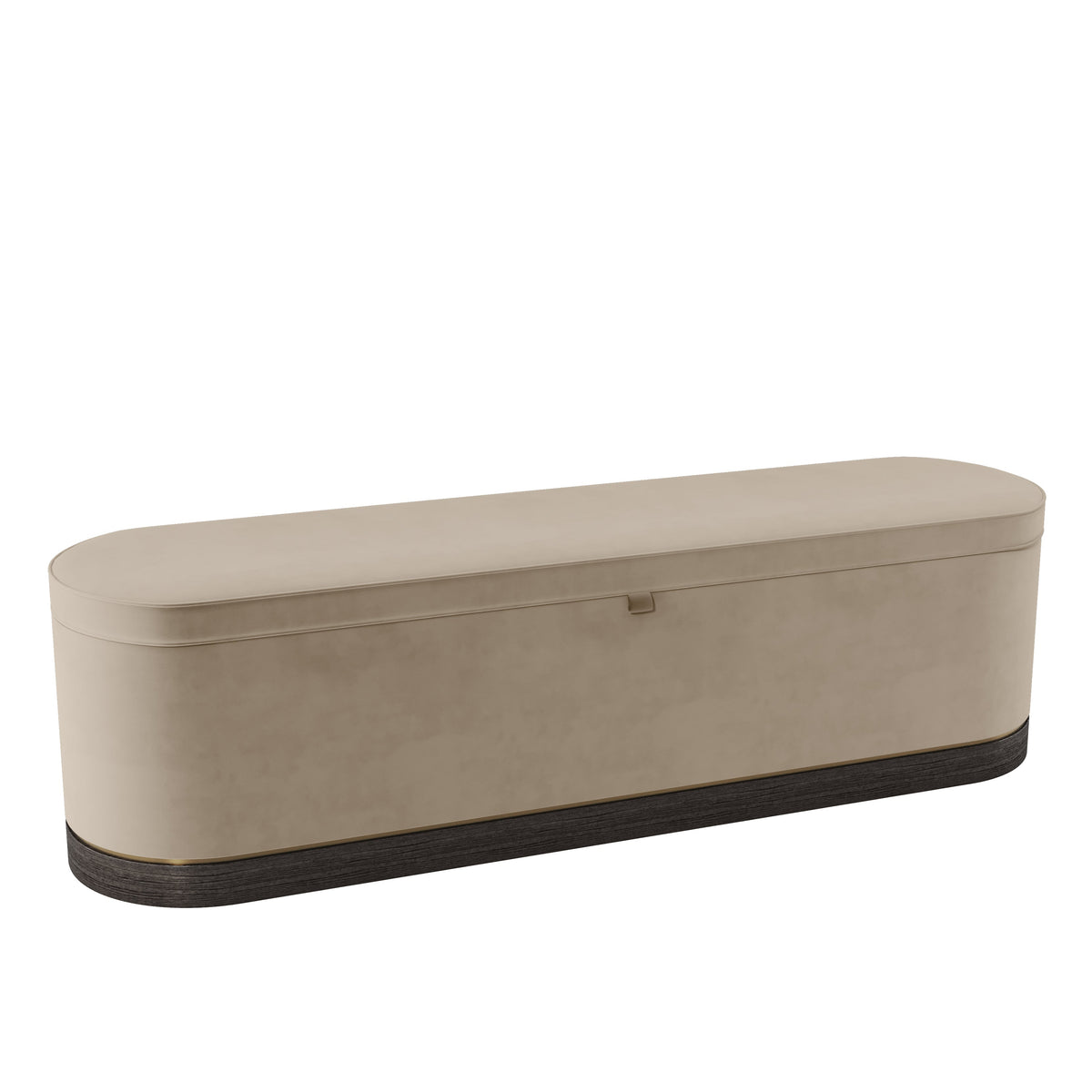 Lucy II Ottoman Bench in Mushroom