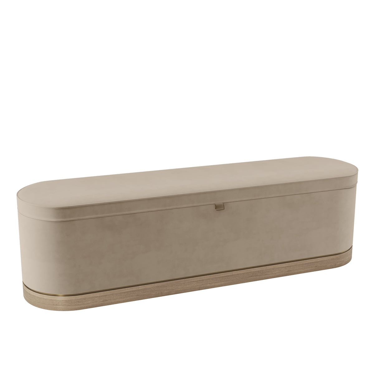 Lucy II Ottoman Bench in Mushroom