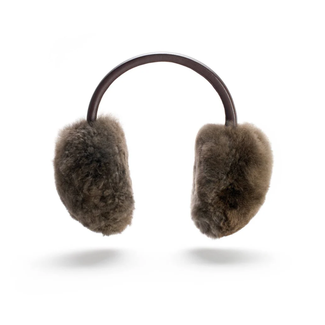 Alpaca Ear Muffs Dark Champagne