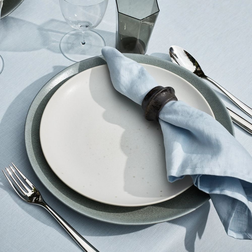 Porcelain Napkin Rings in Iron (Set of 4)