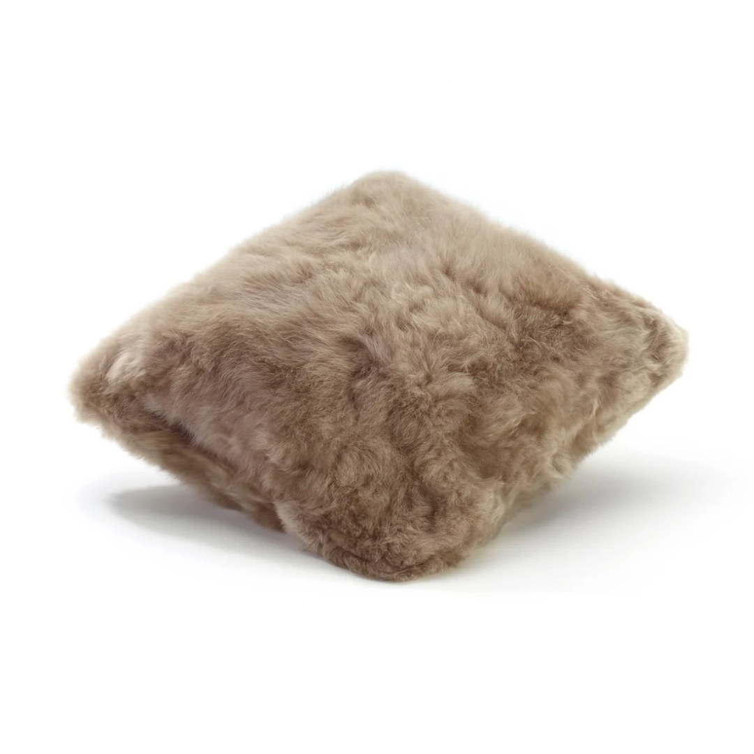 Alpaca Square Cushion Taupe Large