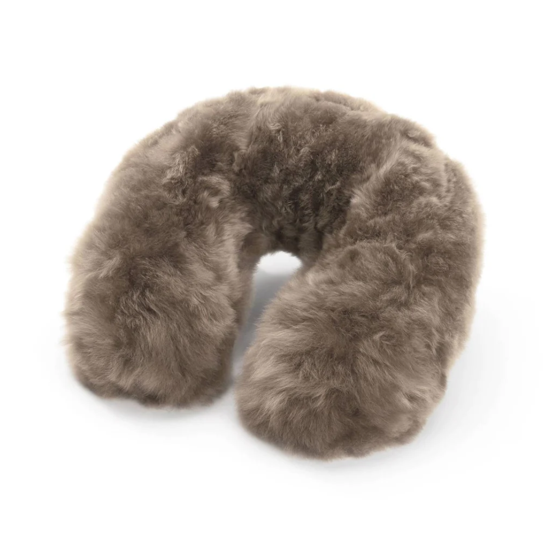 Alpaca Neck Pillow Dark Champagne